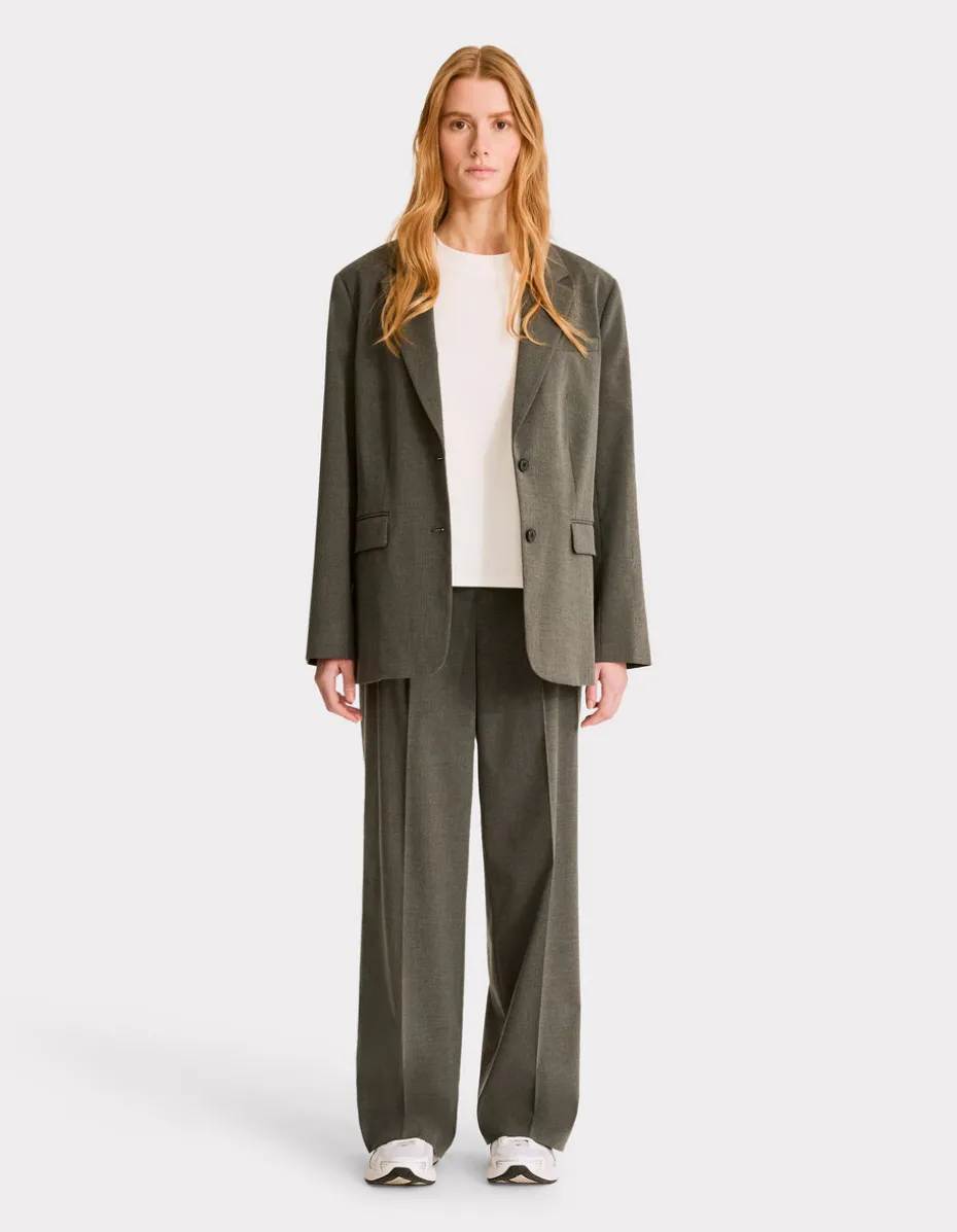 Wijde broek - antracietgrijs