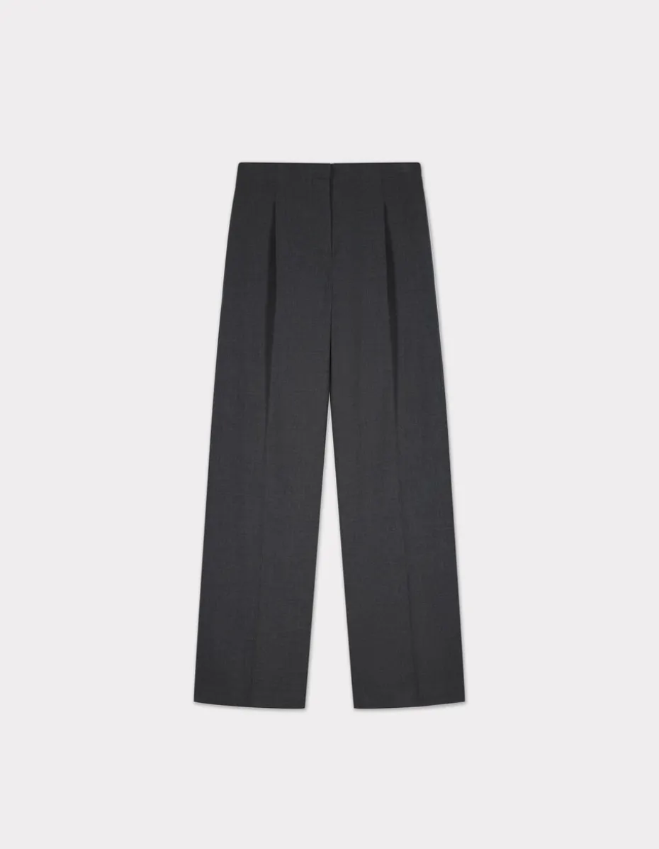 Wijde broek - antracietgrijs