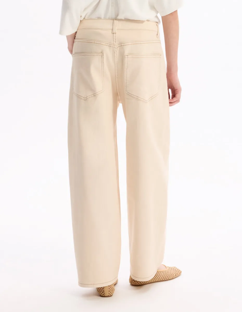 Wijde broek - beige