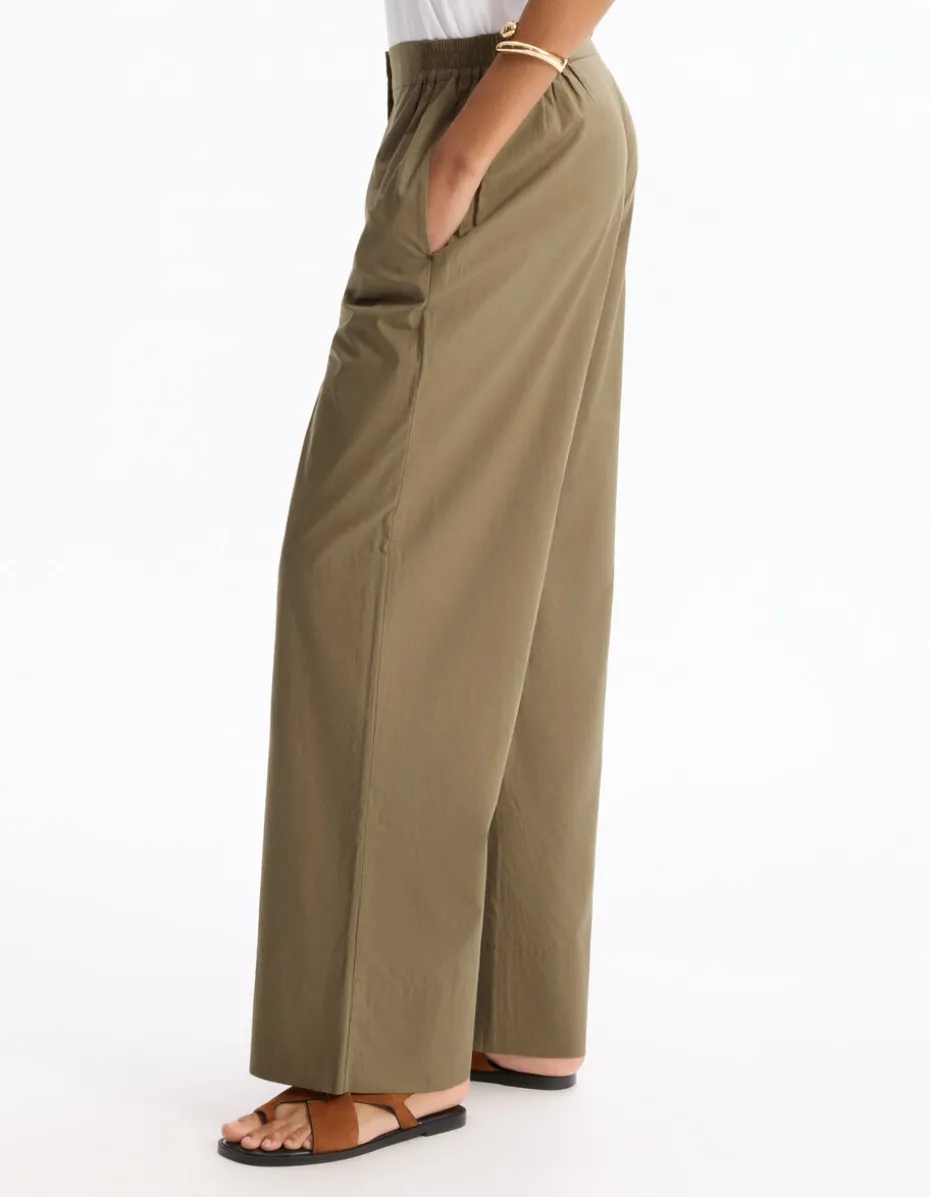 Wijde broek - kaki