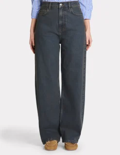 Wijde jeans - donkerblauw