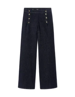 Wijdvallende jeans - Ruwe