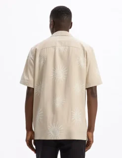 Zonneprint shirt 100% viscose - beige