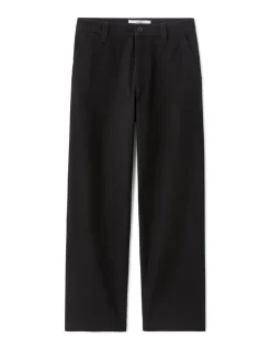 Zwarte baggy chinobroek – 100% katoen