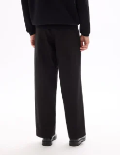 Zwarte baggy chinobroek – 100% katoen