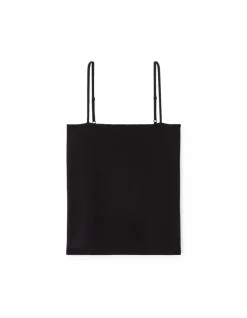 Zwarte tanktop met spaghettibandjes